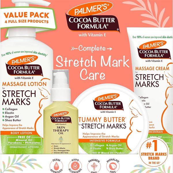 Palmer's Pregnancy Essentials Skin Care Kit, Cocoa Butter Formula (4 Piece) 